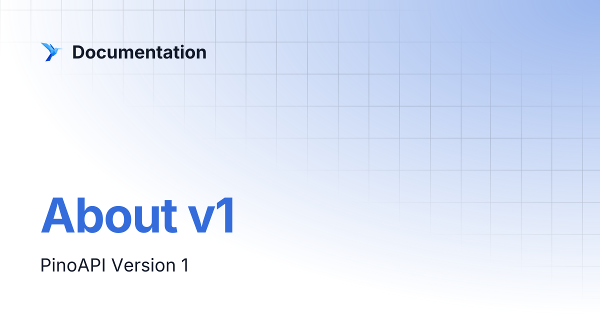 About v1 | Documentation